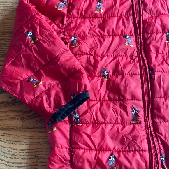 Baby Gap Disney Mickey Mouse Cold Control Lightweight Puffer Jacket Size 4 Boys - Picture 4 of 9